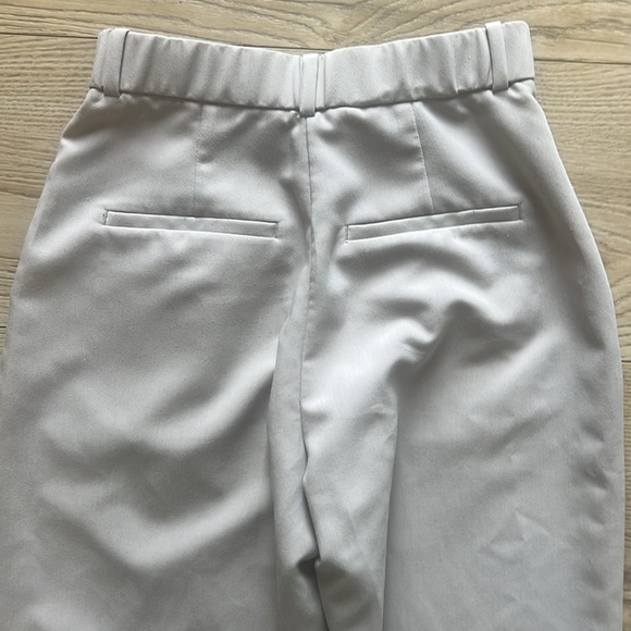 A&F Sloane 27/4L Tailored Wide Leg Pant - Light Taupe Curve Love - Picture 12 of 13